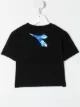 Image 2 of Diadora Junior cropped logo print T-shirt