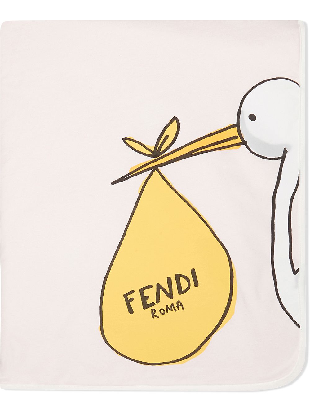 фото Fendi kids одеяло с принтом