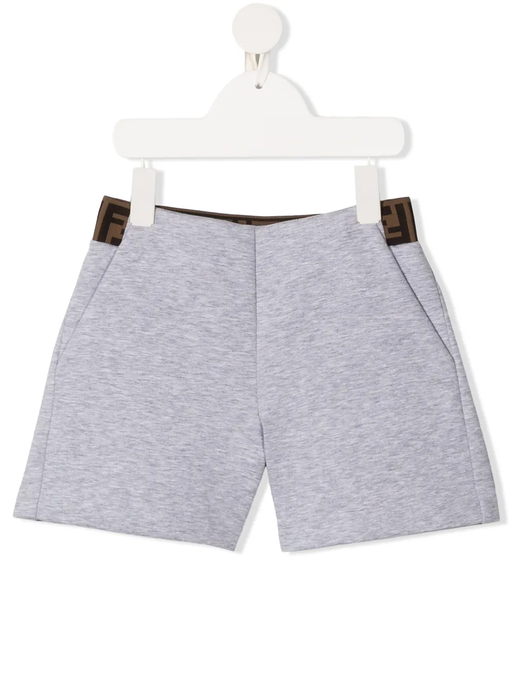 фото Fendi kids шорты с логотипом на поясе