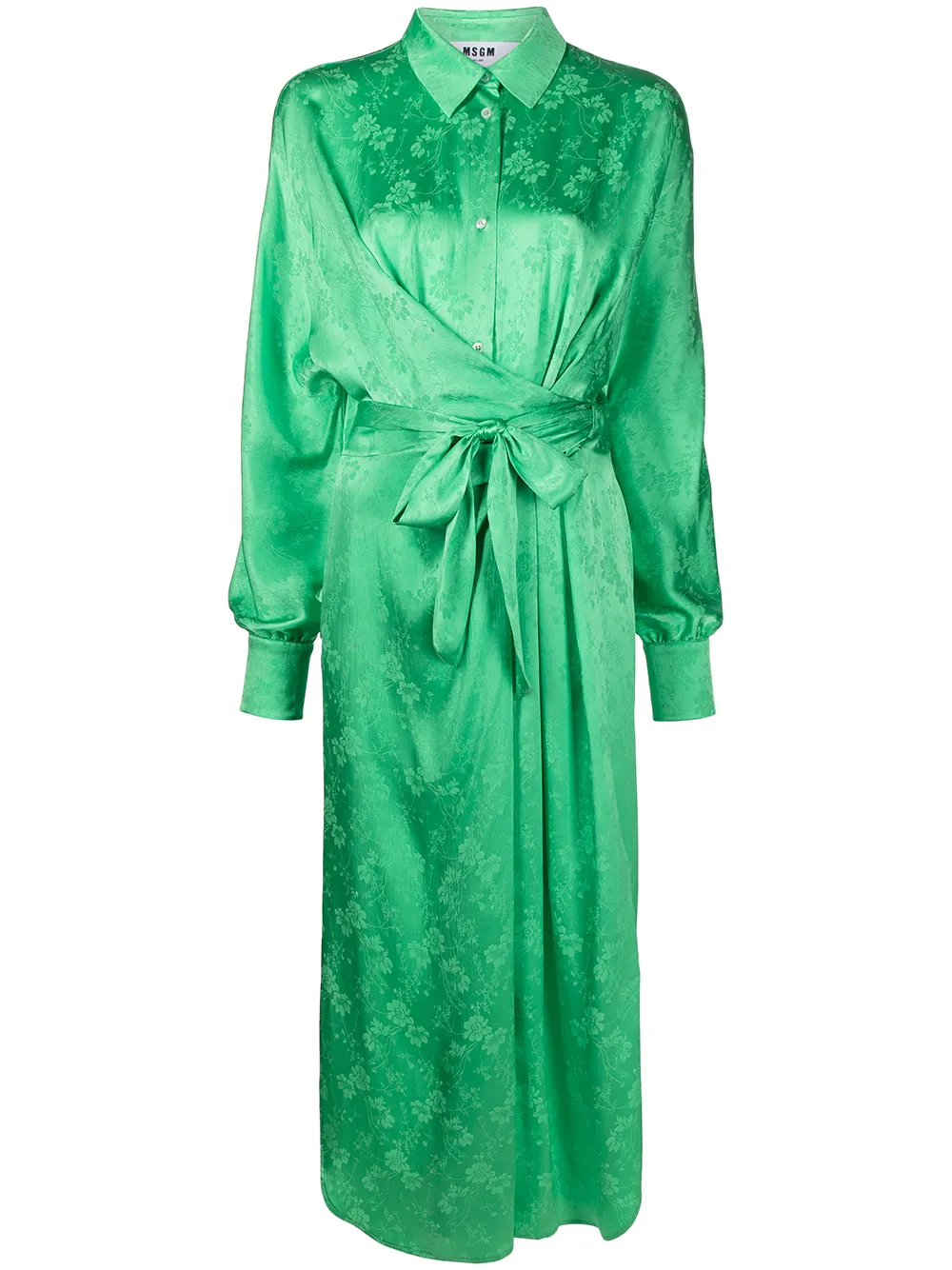 msgm green dress