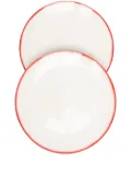 Ann Demeulemeester X Serax set of two porcelain plates - White