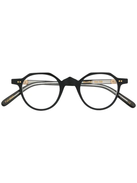 Lesca Lunetier retro frame glasses