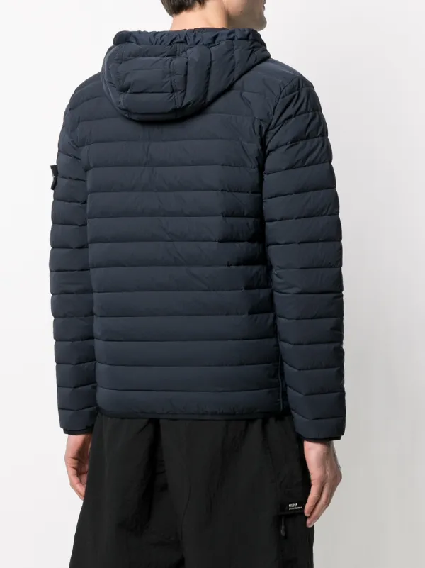 Stone Island Down Feather Hooded Jacket Farfetch