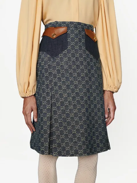 Gucci eco-washed Organic Denim Skirt 