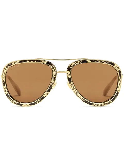 gucci snakeskin glasses
