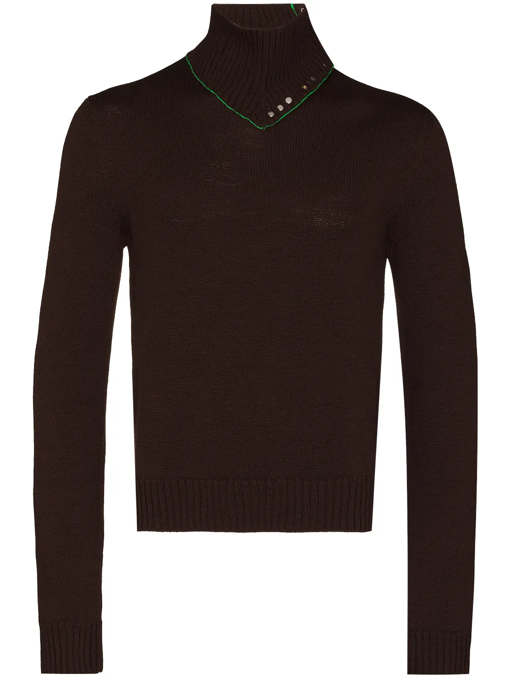Image 1 of Bottega Veneta buttoned roll neck jumper