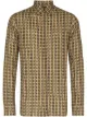 Image 1 of Fendi woven-effect monogram print shirt