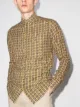 Image 2 of Fendi woven-effect monogram print shirt