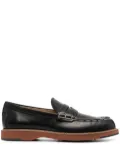 Tod's contrast stitching chunky sole loafers - Black