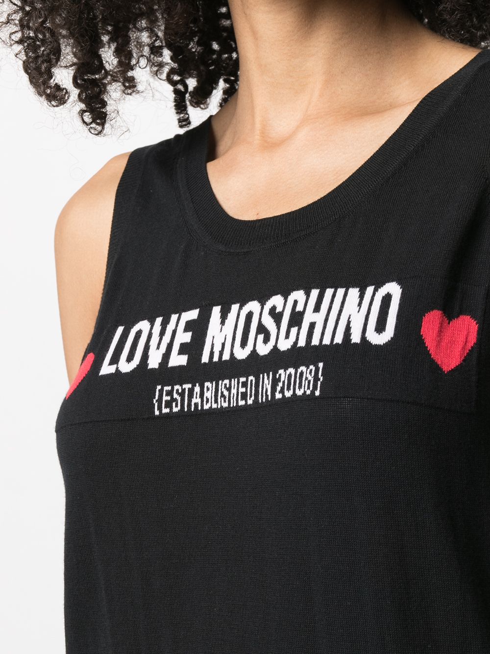 фото Love moschino платье макси с логотипом