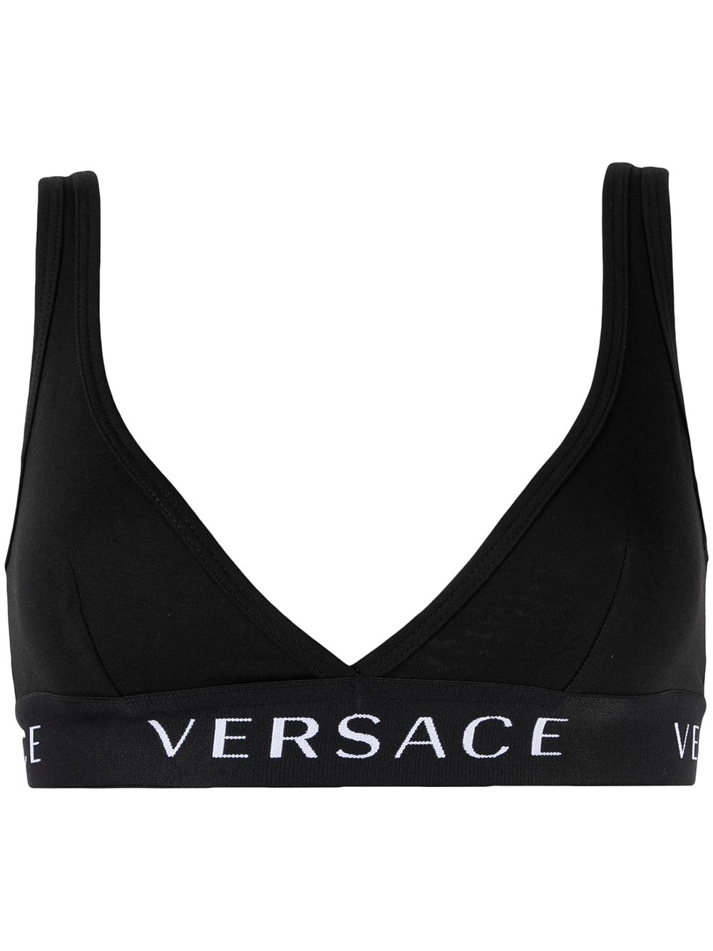 Versace logo-print Bra - Farfetch