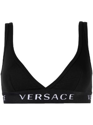 VERSACE Bra with logo embroidery