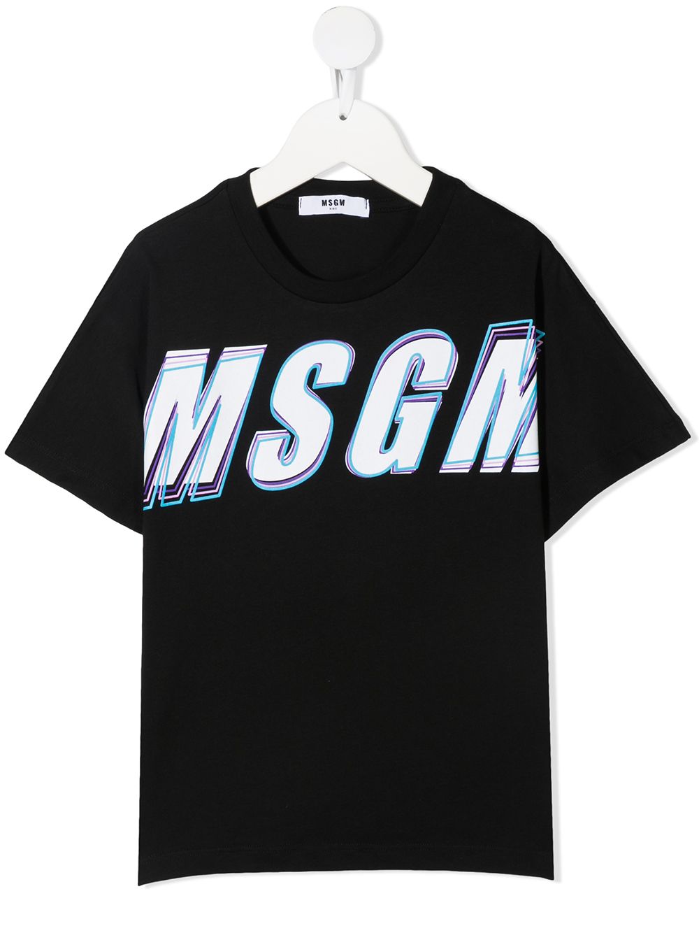 фото Msgm kids футболка с логотипом