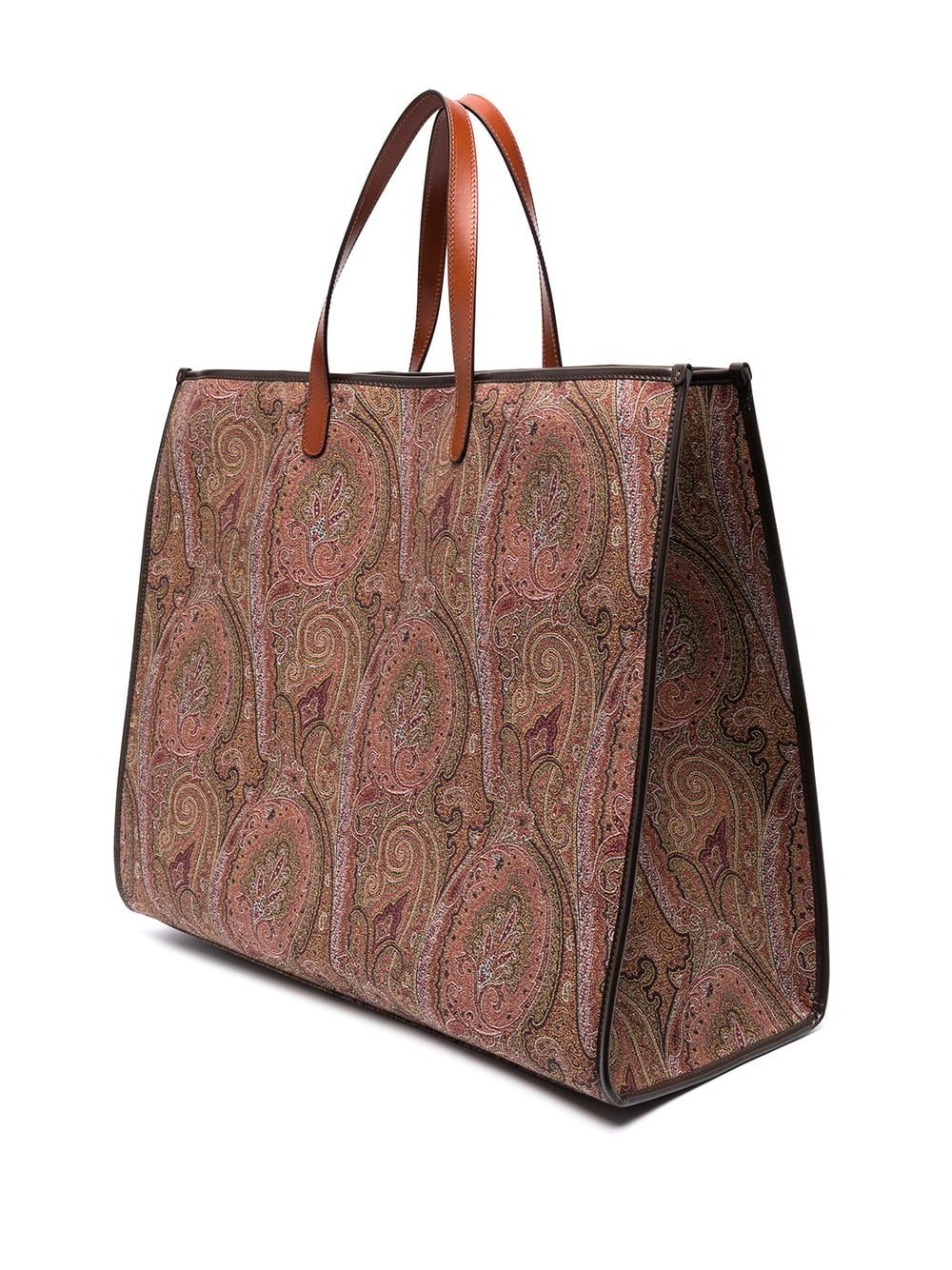 Etro // Red & Brown Paisley Print Tote Bag – VSP Consignment