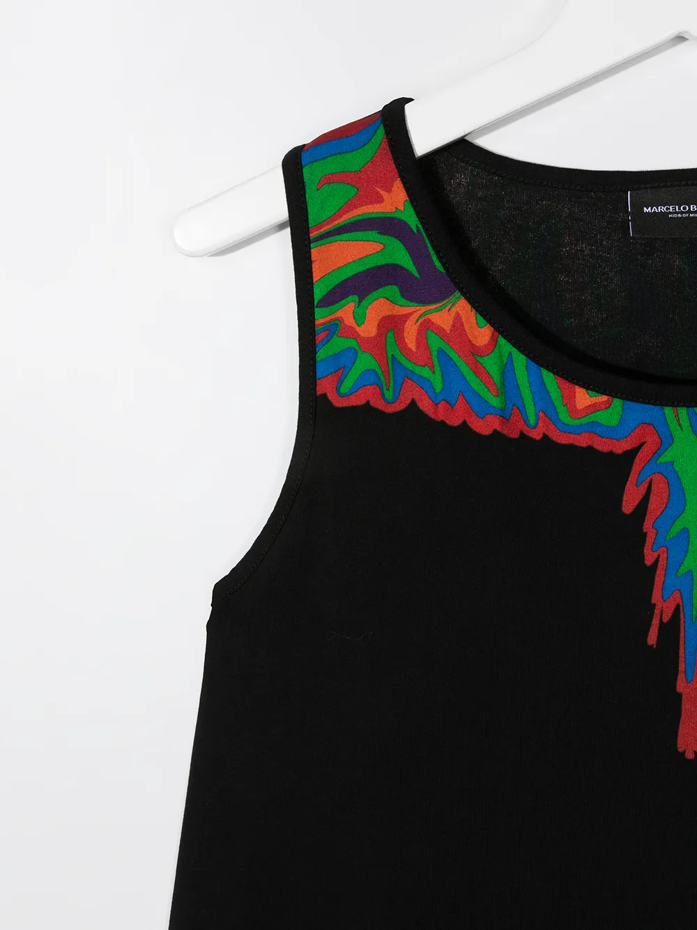 фото Marcelo burlon county of milan kids платье без рукавов с принтом wings