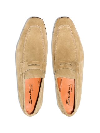 beige suede loafers展示图
