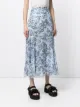 Erdem Shea floral-print silk skirt