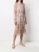 Alberta Ferretti floral-print plissé dress