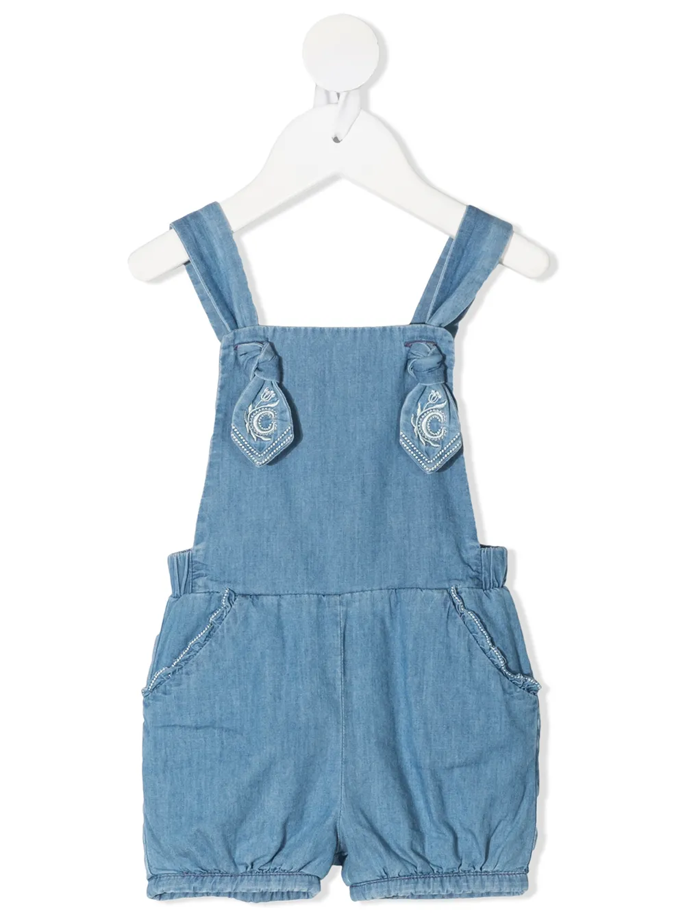 

Chloé Kids romper de mezclilla - Azul