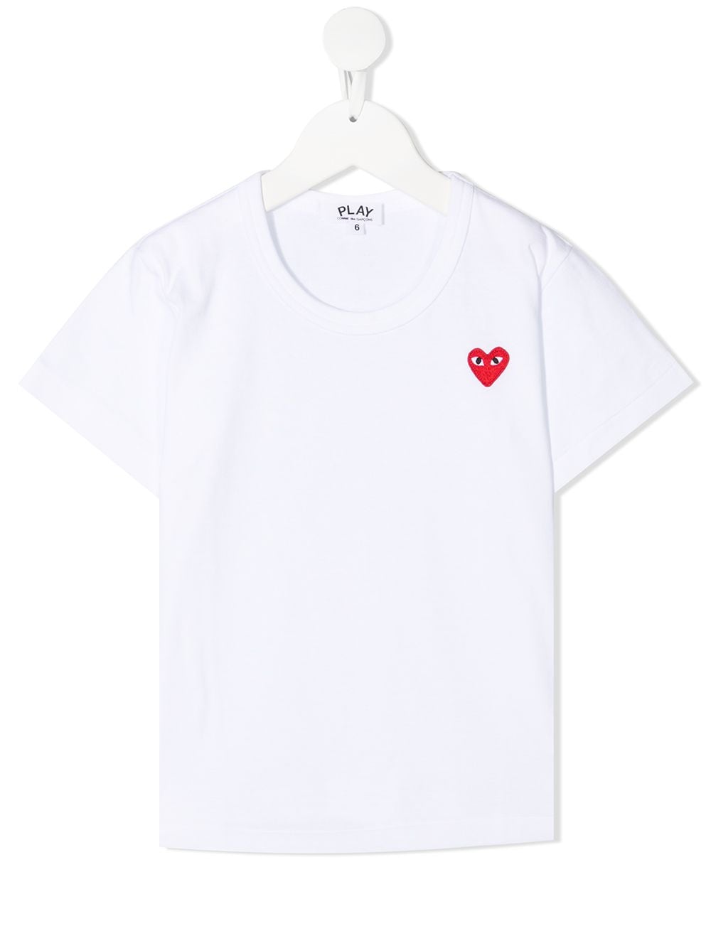 Image 1 of Comme Des Garçons Play Kids heart logo patch T-shirt