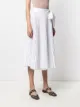 P.A.R.O.S.H. tie-waist pleated skirt