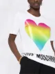 Love Moschino gradient heart-print T-shirt