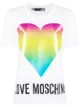 Image 1 of Love Moschino gradient heart-print T-shirt