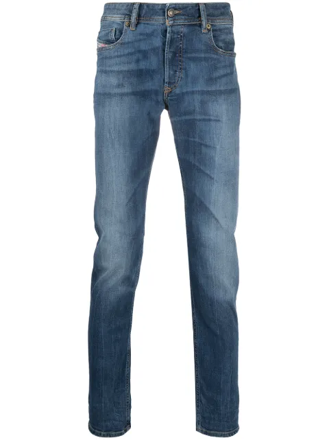 Diesel mid-rise straight leg jeans