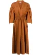 Image 1 of Fendi open-collar midi silk dress