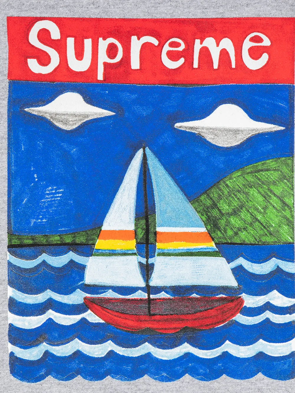 фото Supreme футболка sailboat