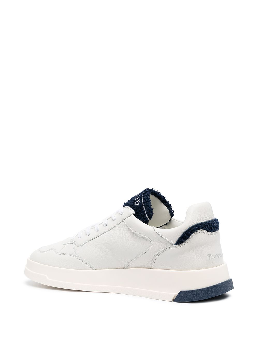 GHŌUD fleece-texture Detailing Leather Sneakers - Farfetch