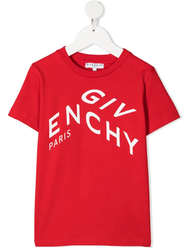 givenchy red logo t shirt