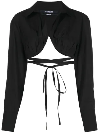 Shop black Jacquemus La chemise Baci 