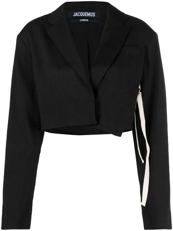 cropped suit jacket