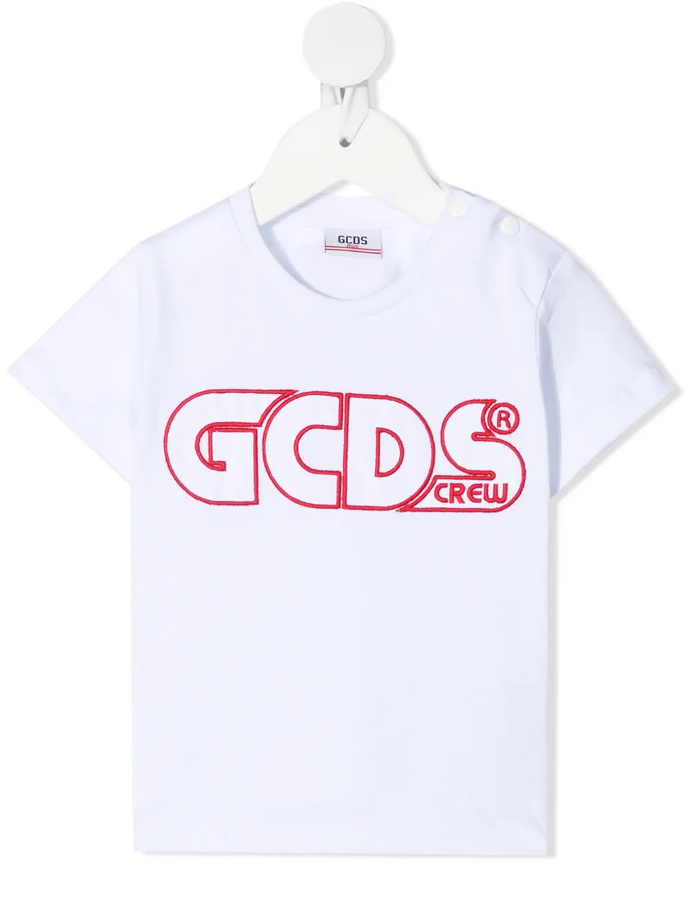 

Gcds Kids playera con logo bordado - Blanco