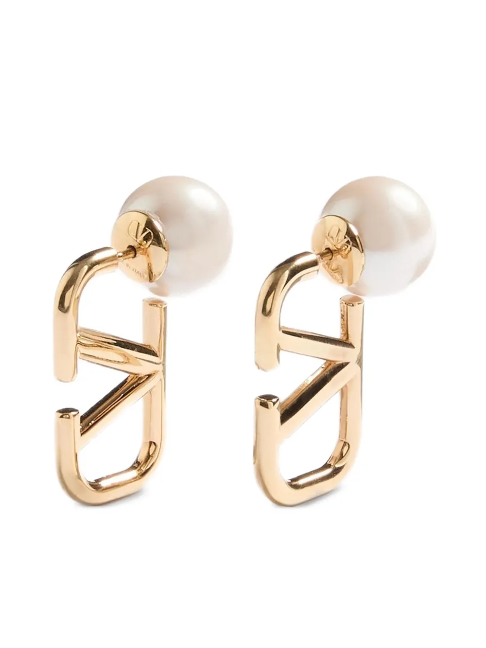 Valentino Garavani Vロゴ パールピアス 通販 - FARFETCH