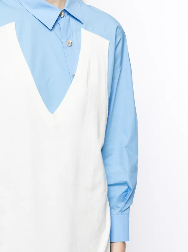 Enfold Multi Panel Design Shirt Dress Farfetch