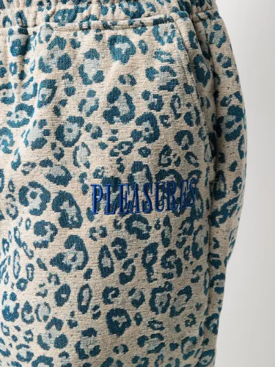 leopard-print track pants | Pleasures 