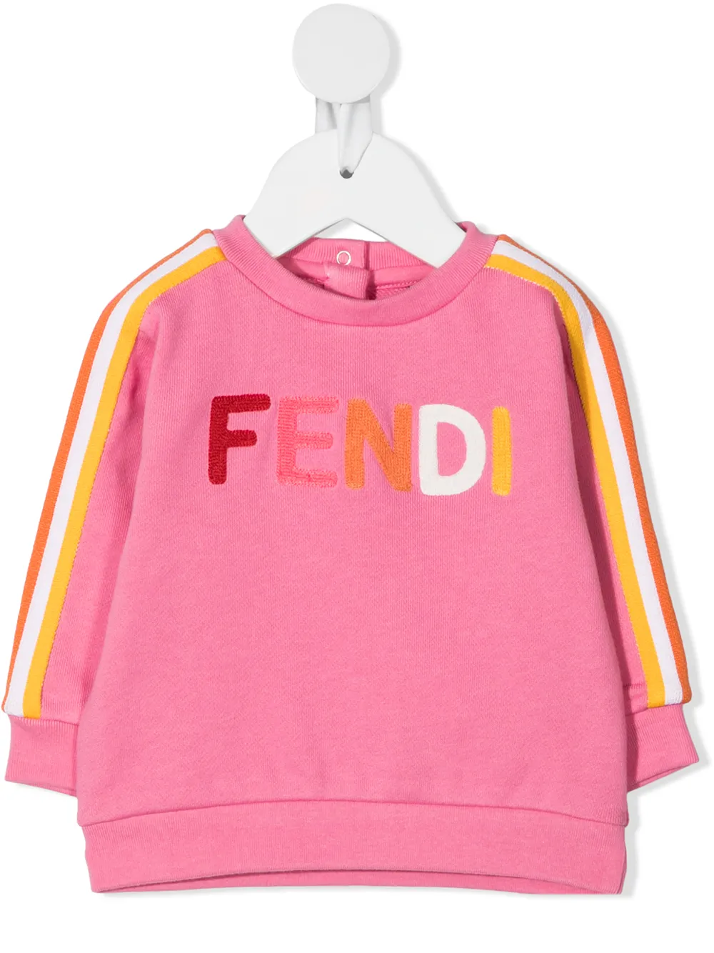 фото Fendi kids толстовка с аппликацией-логотипом