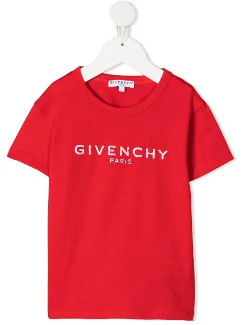 Givenchy Kids playera con logo estampado