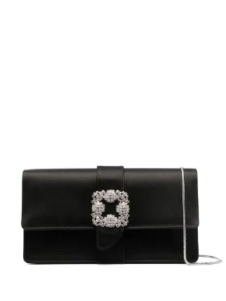 Manolo Blahnik クラッチバッグ　黒 Manolo Blahnik デコラティブ クラッチバッグ 通販 - FARFETCH