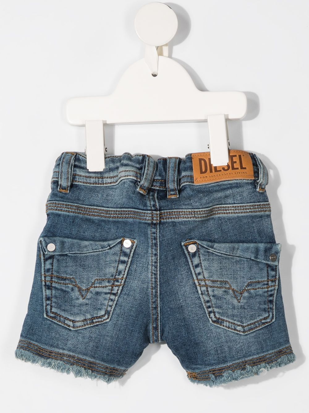 фото Diesel kids washed denim shorts