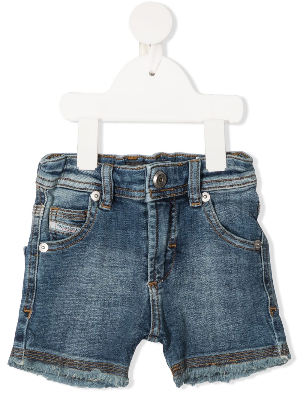 фото Diesel kids washed denim shorts