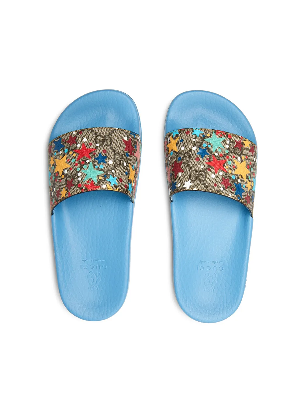 фото Gucci kids шлепанцы с логотипом gg