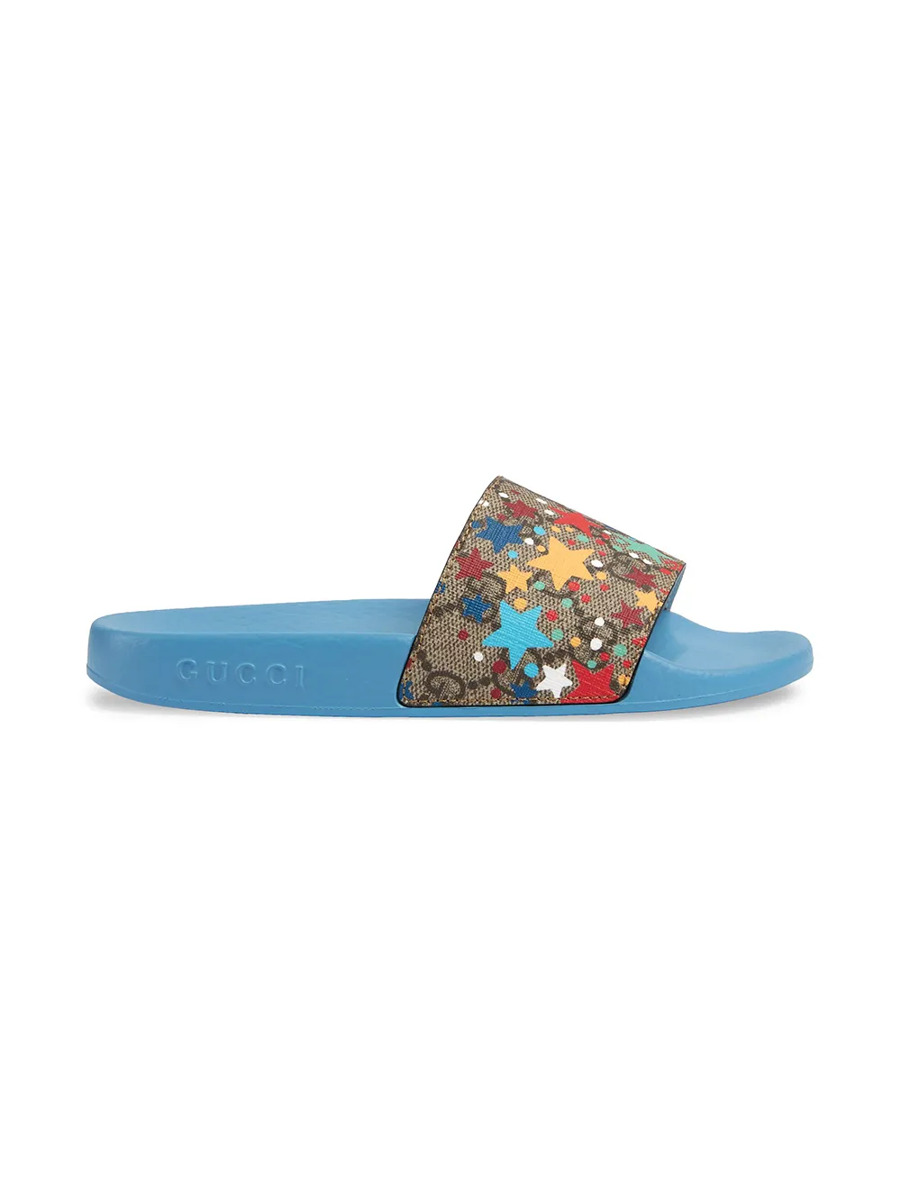 фото Gucci kids шлепанцы с логотипом gg