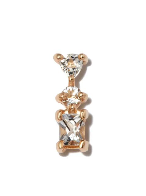 Otiumberg 14kt yellow gold Stone topaz single stud earring