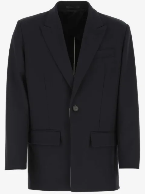Valentino Garavani figursydd enkelknäppt blazer