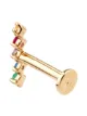 Otiumberg Rainbow 14kt yellow gold stud earring