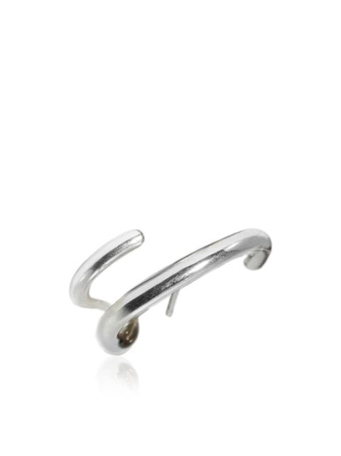 KATKIM arete earcuff Mono en oro blanco de 18kt para la oreja izquierda