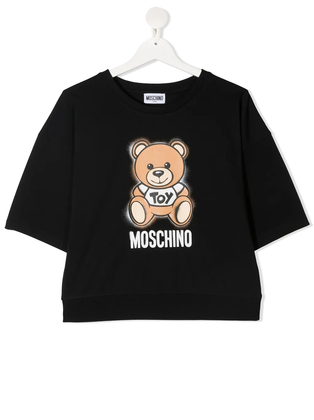 фото Moschino kids футболка с принтом